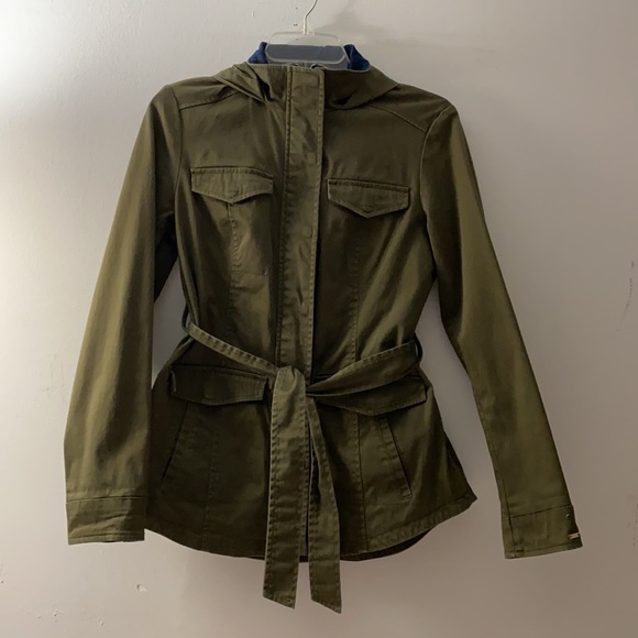 24. Tommy Hilfiger | Olive Green Utility Jacket with Hood - Picture 5 of 17